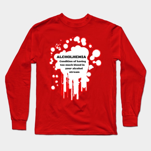 Alcoholhemia Long Sleeve T-Shirt by TJManrique